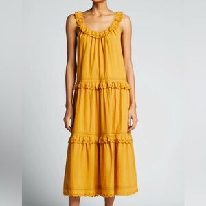 THE GREAT
The Eyelet Magnolia Midi Dress